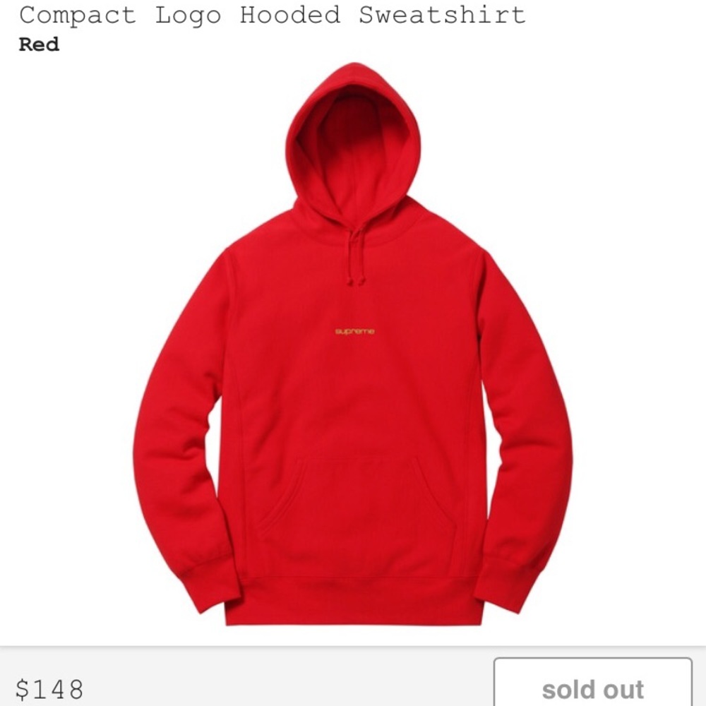 Men’s Supreme Contact-Logo Hooded Sweatshirt
